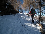 16 Tutta la strada è innevata, ma si cammina bene